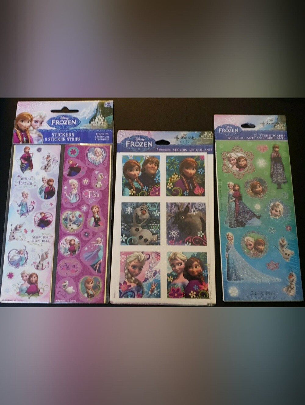 Frozen Stickers Lot NWT 6 Sealed Variety Sheets